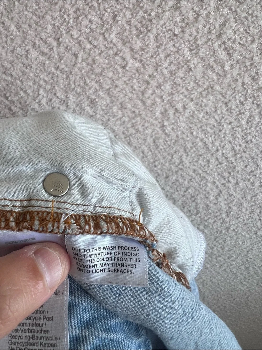Madewell Women’s The Mom Jean Short Plus Size‎ Denim Shorts Light Wash Size 22